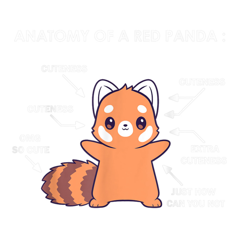 Anatomy Of A Red Panda Science Zoologist Red Panda Anatomy T Shirt Wine ...