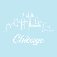 City Skyline T Shirtchicago City Skyline Oneline United States Outline Urban Heavy T-shirt | Artistshot