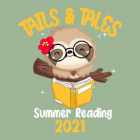 Tails And Tales Summer Reading 2021 Sloth Book Lovers T Shirt Urban Pullover Hoodie | Artistshot