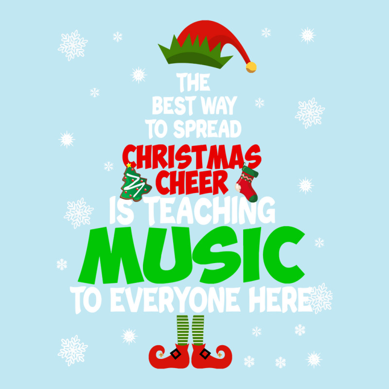 The Best Way To Spread Christmas Cheer Is Teaching Music Sweatshirt Urban Pullover Hoodie | Artistshot