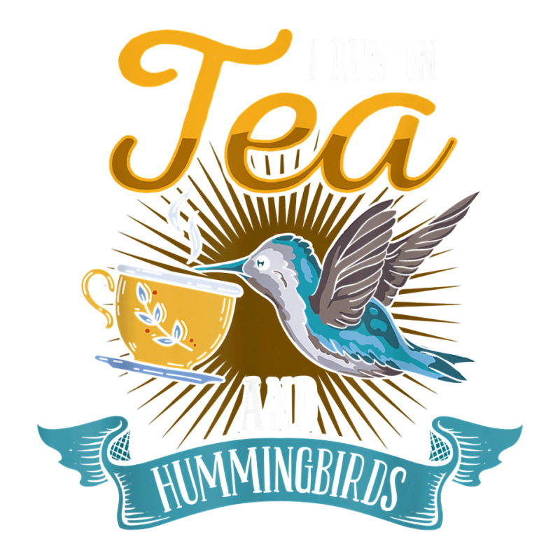 Hummingbird Lover Flowers I Run On Tea And Hummingbirds T Shirt Pickleball Paddle | Artistshot