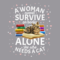 Book Reader A Woman Cannot Survive On Books Only She Also Needs A Cat Adjustable Baseball Cap | Artistshot