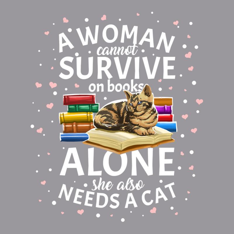 Book Reader A Woman Cannot Survive On Books Only She Also Needs A Cat Adjustable Baseball Cap by circularflap | Artistshot