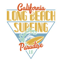 California Long Beach Surfing Paradise Bomber Jacket | Artistshot