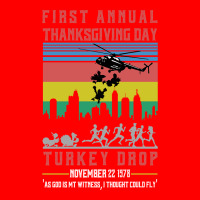 First Annual Thanksgiving Day Turkey Drop For Dark Bomber Jacket | Artistshot