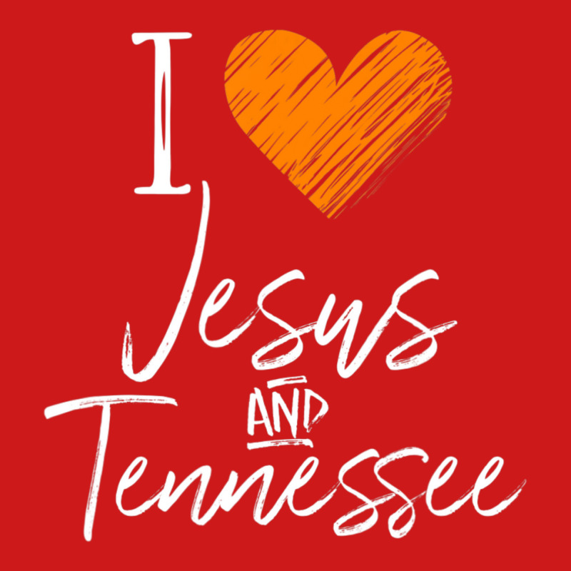 I Love Jesus And Tennessee Orange Heart Cute Fan Baseball Cap by cm-arts | Artistshot