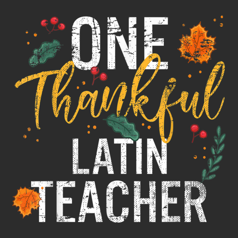 One Thankful Latin Teacher Cute Fall Thanksgiving Baseball Cap by August | Artistshot