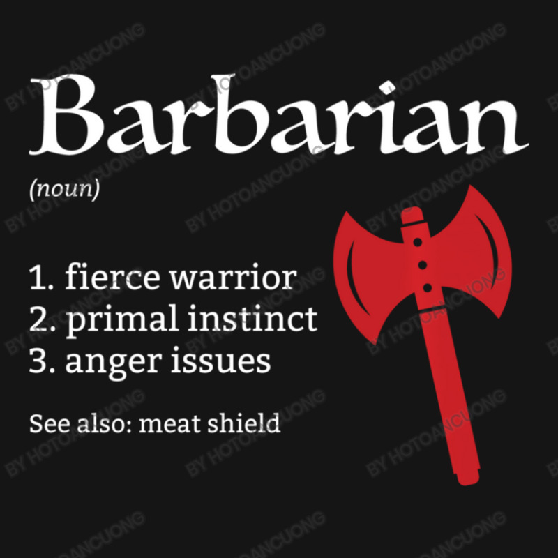 Barbarian Class Definition Dungeons And Rpg Dragons Mesh cap by hotoancuong | Artistshot