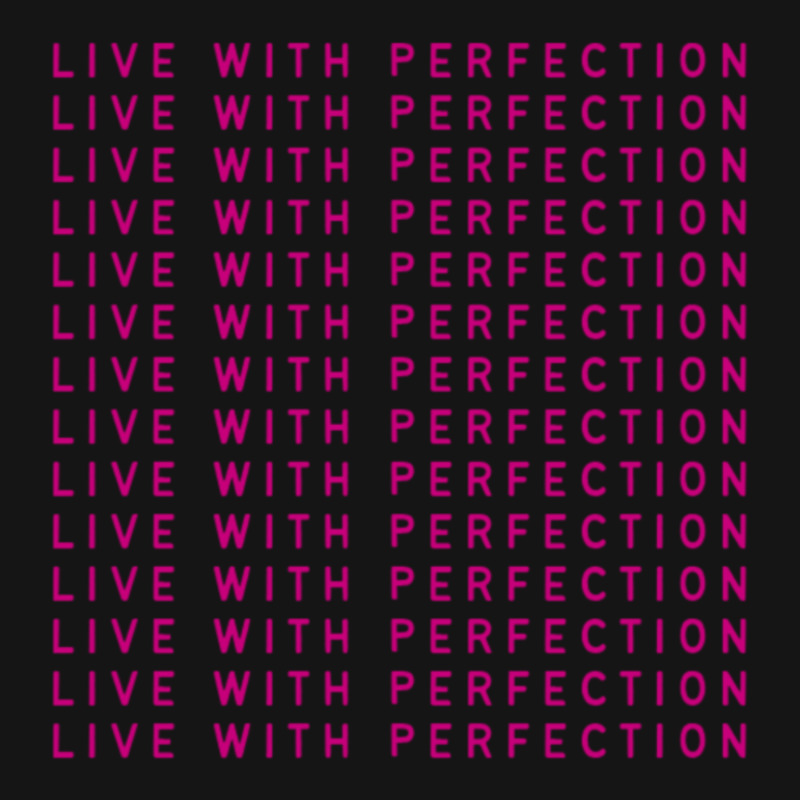 Live With Perfection Pink Typography Pattern Aesthetic Mesh Cap | Artistshot