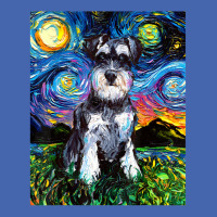 Schnauzer Starry Night Impressionist Dog Art By Aja Mesh Cap | Artistshot