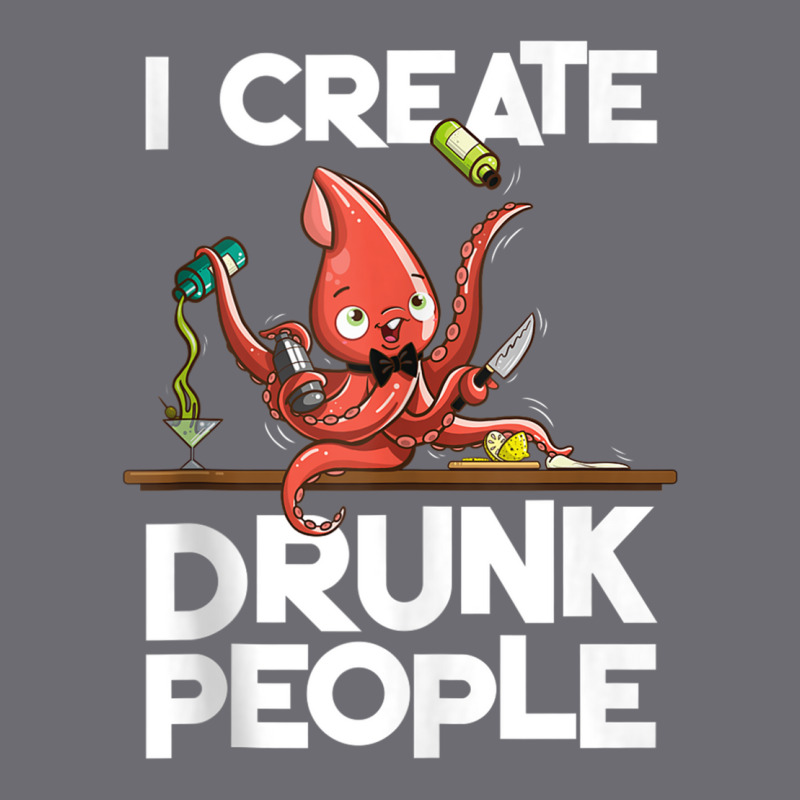 I Create Drunk People Funny Octopus Mixology Bartender Staff Tank Top Mesh cap by cm-arts | Artistshot