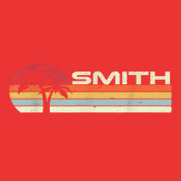 Smith Surname 80s 90s Vintage Sunset With Palm Trees T Shirt Mesh Cap | Artistshot