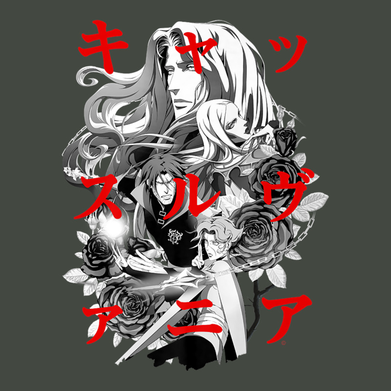 Castlevania Group Shot Kanji Overlay Premium T Shirt Trucker Cap by cm-arts | Artistshot