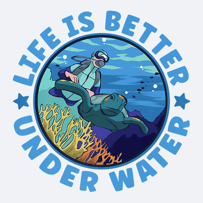 Life Is Better Under Water Marine Biology Scuba Diver Premium T Trucker Cap | Artistshot