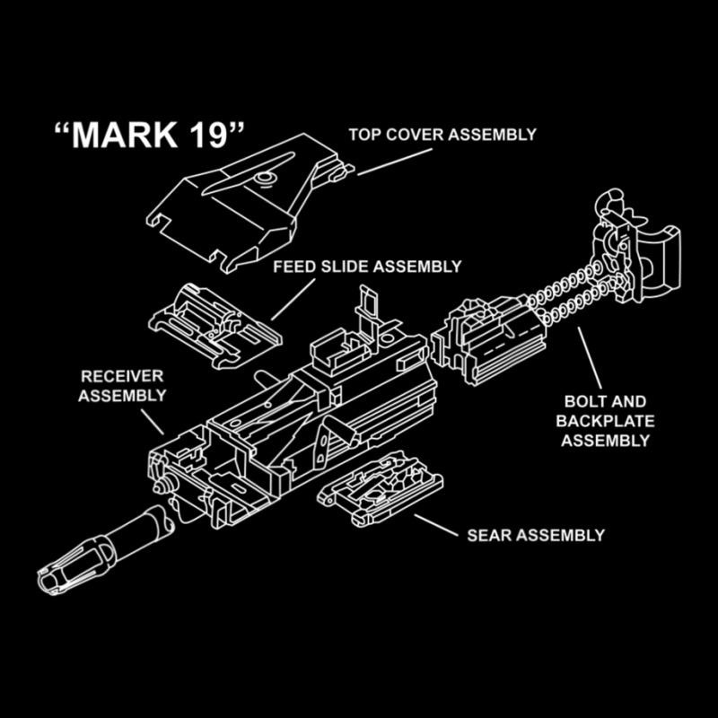 Mark 19 Gun Parts Diagram Schematic Mk19 Grenade Launcher Flat Bill Snapback Cap | Artistshot