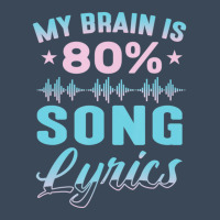 My Brain Is 80% Song Lyrics Singer Catchy Tune Lyrics 1 Flat Bill Snapback Cap | Artistshot