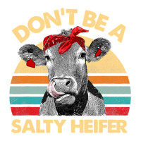 Funny Cow Bandana Dont Be A Salty Heifer Farmer Vintage Cub Paper Bag - 8 X 4 1/2 X 10 1/4 | Artistshot