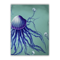 Jellyfish Artwork Digitalart Jumbo Paper Bag - 18 X 7 X 18 3/4 | Artistshot