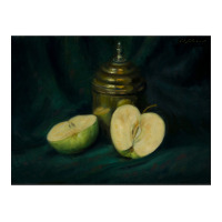 Apples And Canister Premium Queen Paper Bag - 16 X 6 X 19 1/4 | Artistshot