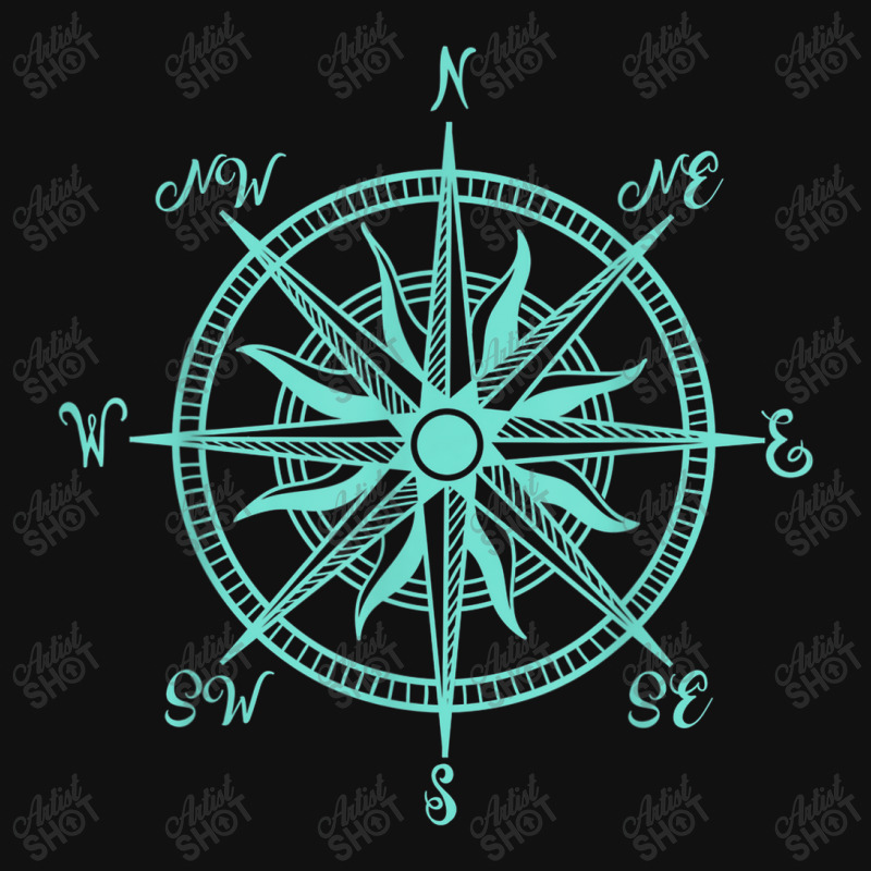 Compass Shirt Wandering Traveler Nomad Vacation Sailing Gift Throw Pillow | Artistshot