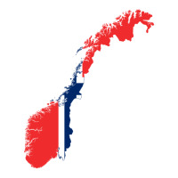 Flag Map Of Norway Take Out Paper Bag - 14 X 10 X 15 1/2 | Artistshot