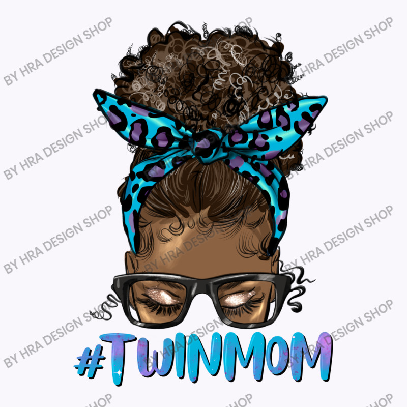 Afro Messy Bun Twin Mom Tank Top | Artistshot