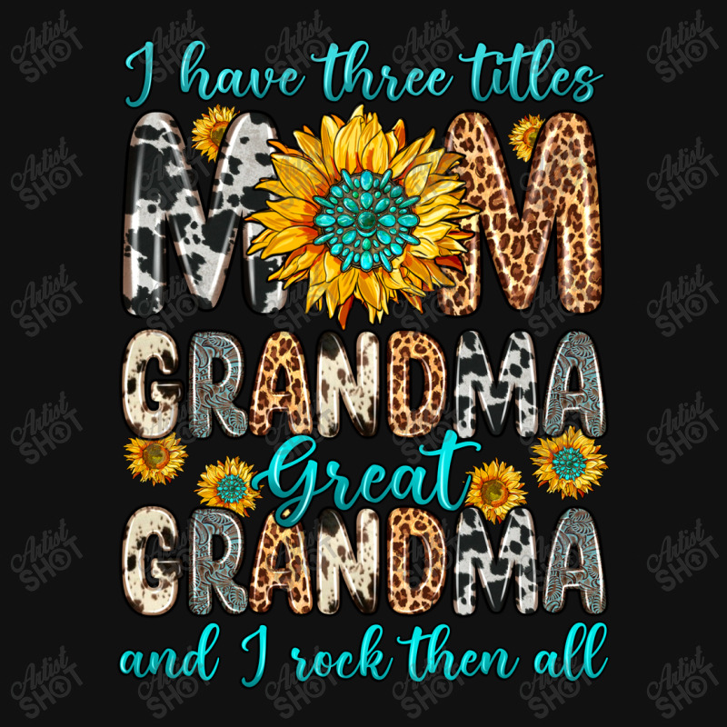 I Have Three Tittles Mom Grandma Great Grandma Front Car Mat | Artistshot