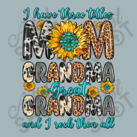 I Have Three Tittles Mom Grandma Great Grandma Unisex Sherpa-lined Denim Jacket | Artistshot