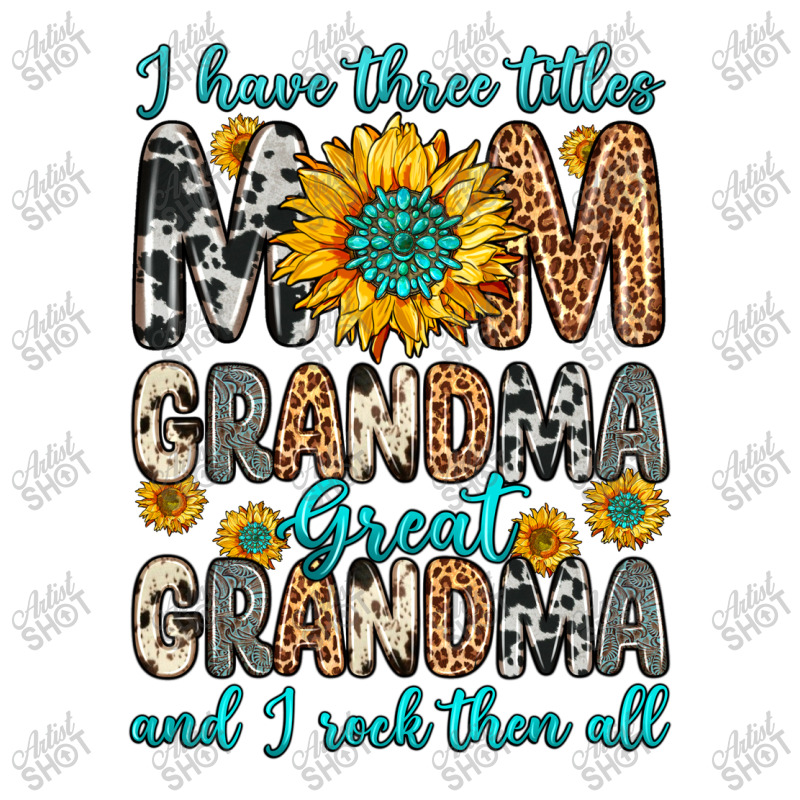 I Have Three Tittles Mom Grandma Great Grandma Pickleball Paddle | Artistshot