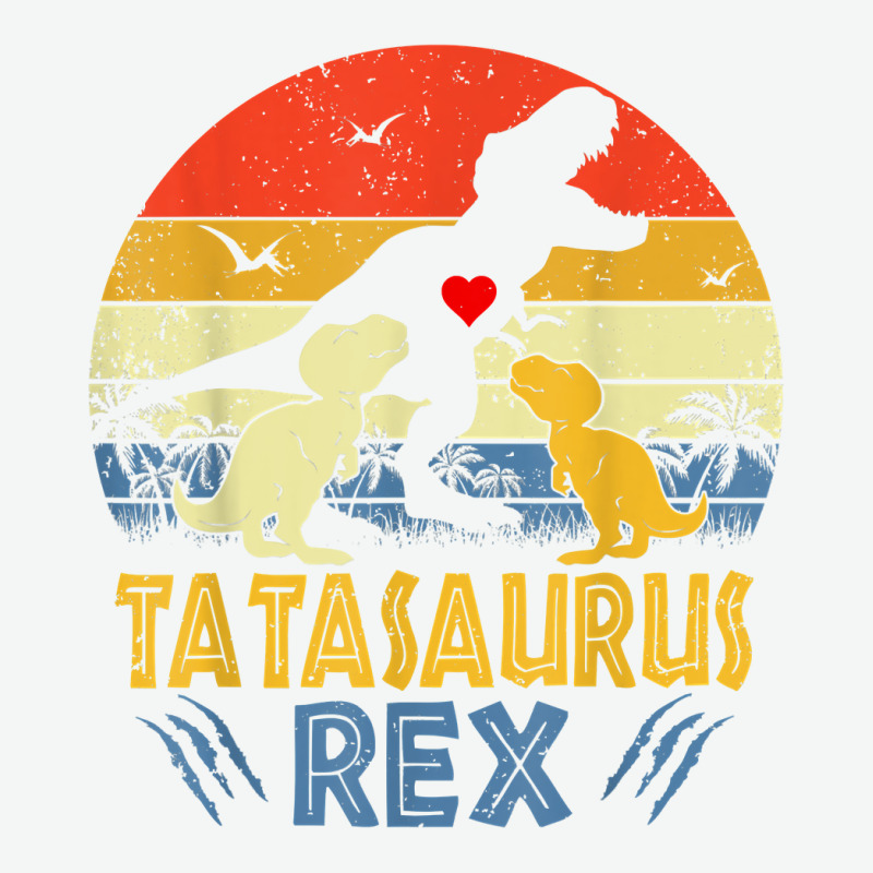 Tata Saurus T Rex Dinosaur Tata 2 Kids Family Matching T Shirt Urban Heavy T-shirt | Artistshot