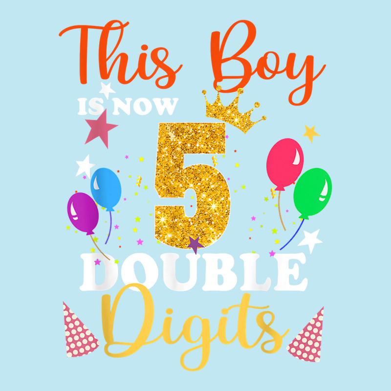 This Boy Is Now Double Digits, Birthday Boy 5 Year Old T Shirt Urban Heavy T-shirt | Artistshot