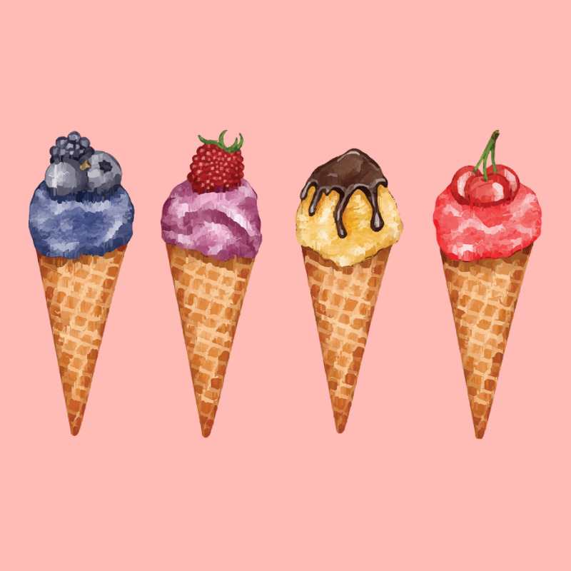 Assorted Ice Cream Cones T  Shirt Assorted Ice Cream Cones Set   Blueb Urban Heavy T-shirt by guillemotmare | Artistshot