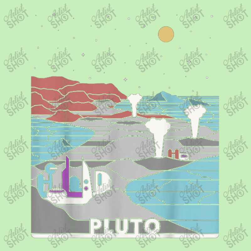 Vintage Retro Pluto National Park   Visit Pluto Linear Art Urban Heavy T-shirt by daniellepaine | Artistshot