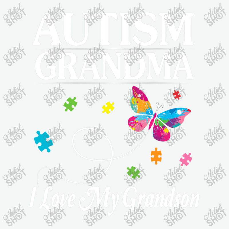 Butterfly Autism Grandma I Love My Grandson Awareness Urban Heavy T-shirt by mrlee | Artistshot