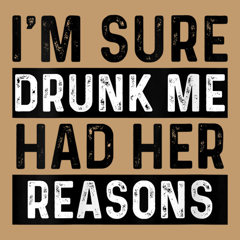 Womens I'm Sure Drunk Me Had Her Reasons Funny Vintage Saying V Neck T Urban Pullover Hoodie | Artistshot