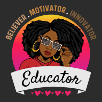 Believer Motivator Innovator Educator Melanin Black Teacher Long Sleev Baseball Cap | Artistshot