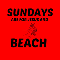 Beach And Jesus Sunday Bomber Jacket | Artistshot