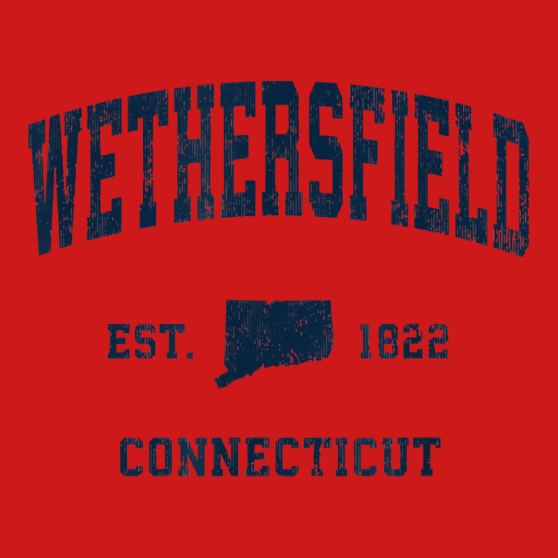 Wethersfield Connecticut Ct Vintage Athletic Navy Sports Des T Shirt Baseball Cap by phillidarsz | Artistshot