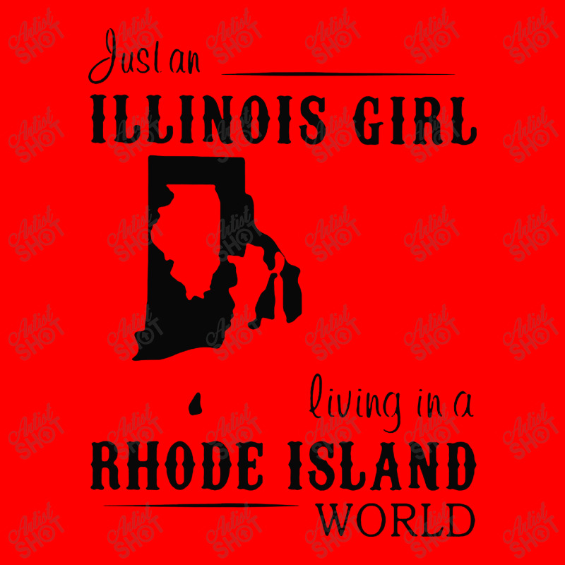 Just An Illinois Girl Living In A Rhode Island World Map Bomber Jacket | Artistshot