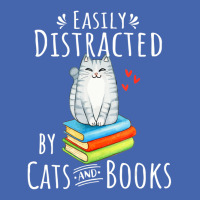 Easily Distracted By Cats And Books Cat & Book Lover Mesh Cap | Artistshot