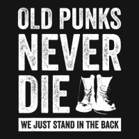 Old Punks Never Die We Stand In The Back Punk Rocker Music Mesh Cap | Artistshot