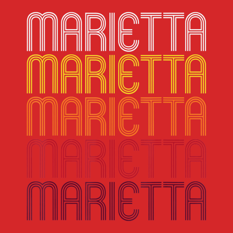 Marietta Retro Wordmark Pattern Vintage Style Trucker Cap | Artistshot