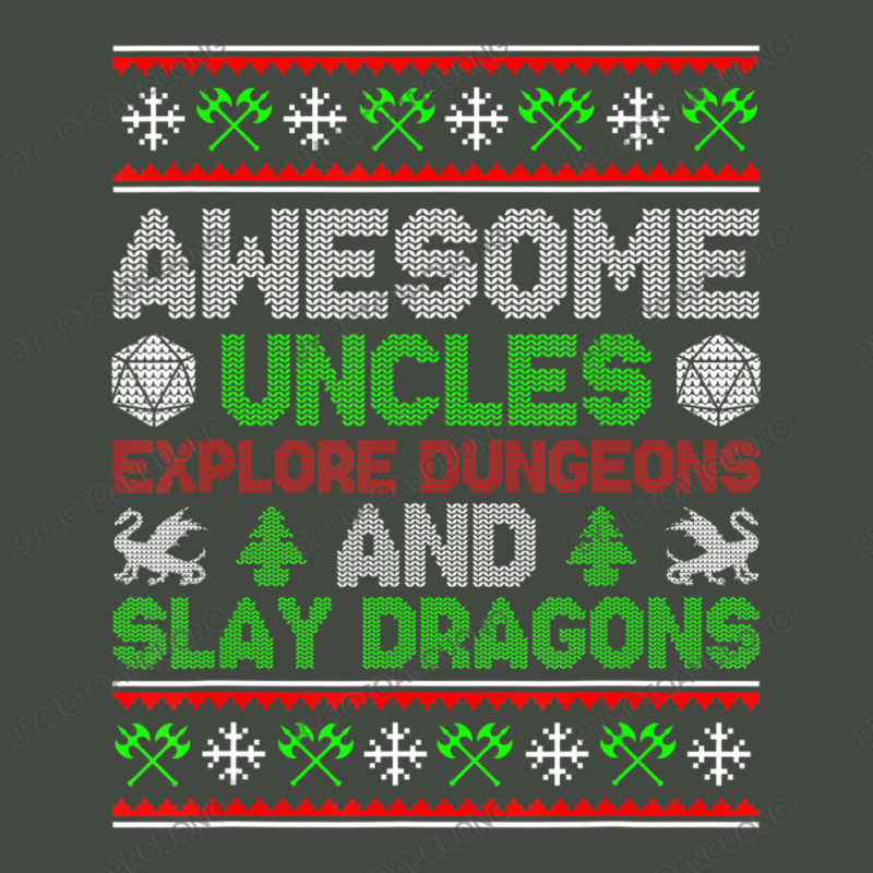 Mens Awesome Uncles Tabletop Christmas D20 Ugly Sweater Trucker Cap by hotoancuong | Artistshot