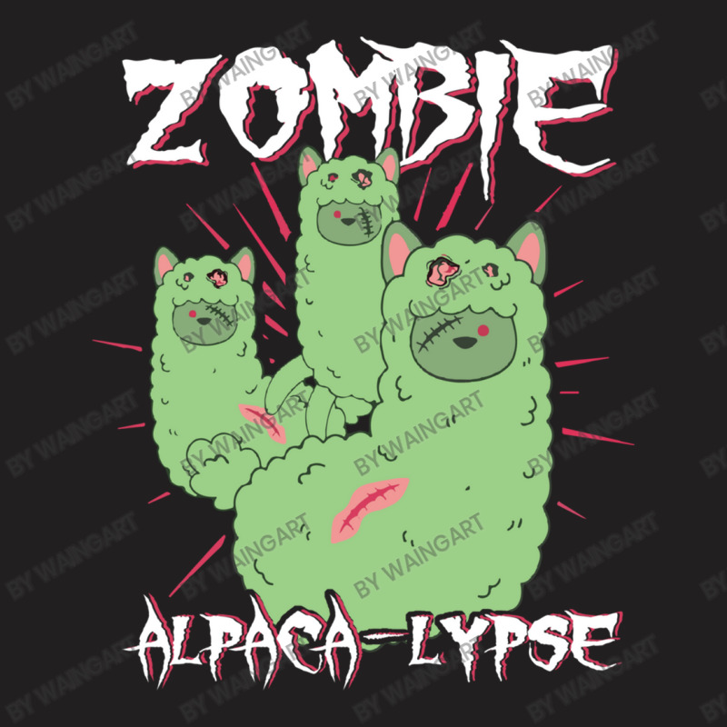 Zombie Alpaca Lypse Halloween Llama Horror Funny T-shirt | Artistshot