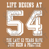 54th Birthday Life Begins At 54 White Vintage Short | Artistshot
