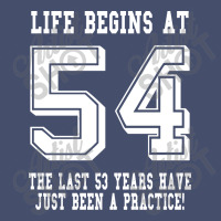 54th Birthday Life Begins At 54 White Vintage Hoodie | Artistshot