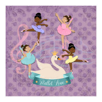 Limited Edition Ballet Love Little Ballerina Cub Paper Bag - 8 X 4 1/2 X 10 1/4 | Artistshot