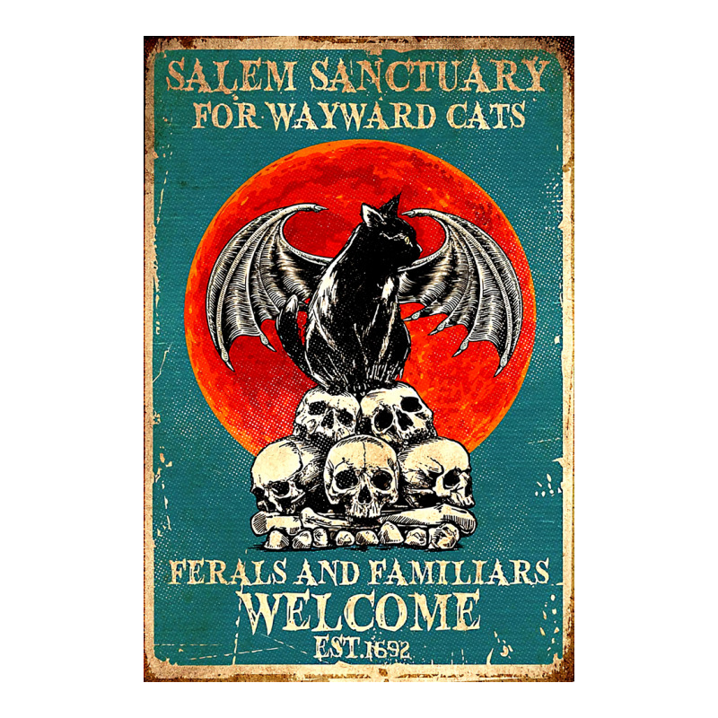 Black Cat Salem Sanctuary For Wayward Cats Poster Music (1) Debie Paper ...