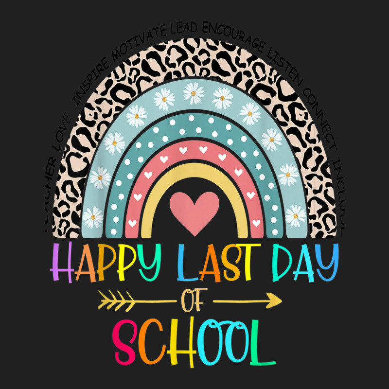 Happy Last Day Of School Teacher Student Graduation Rainbow 357 Drawstring Bags | Artistshot