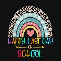 Happy Last Day Of School Teacher Student Graduation Rainbow 357 Round Patch | Artistshot